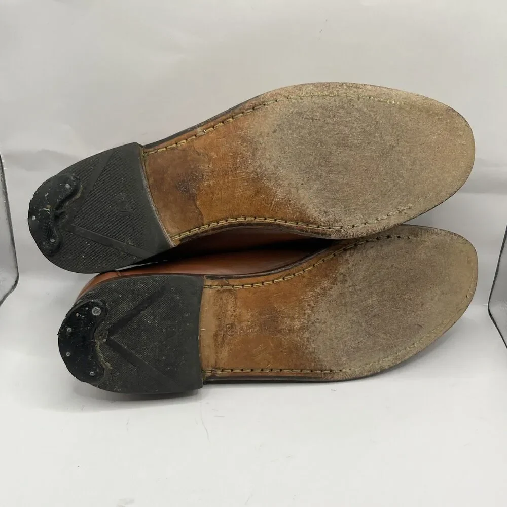Allen Edmonds Maxfield Tassel Loafers Men’s 10B Chili Leather Made in